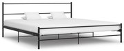 vidaXL Bedframe metaal zwart 200x200 cm