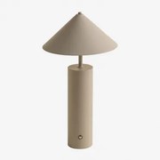 Mayra Draadloze Led-tafellamp Beige – Crème - Sklum