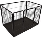 FLAMINGO Hondenkennel Kazan M 109x72x72 cm zwart