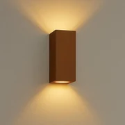Geo Up&Down Muurlamp Corten