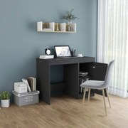 vidaXL Bureau 100x50x76 cm bewerkt hout grijs