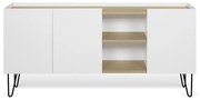 TemaHome Nina Dressoir Wit Met Eiken - 180x42x83cm.