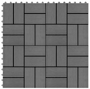 vidaXL 22 st Terrastegels 30x30 cm 2 m² HKC grijs