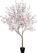 Kunstboom kersenbloesem roze 250 cm hoog