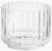 Mondgeblazen waxinelichthouder Lyngby met geribbeld oppervlak