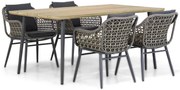 Tuinset 4 personen 180 cm Wicker Taupe Lifestyle Garden Furniture Dolphin/Montana