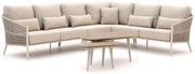 Hoek loungeset Bellagio  | 6 personen | Loungeset Beige | Hoekbank Aluminium | 331x237.5cm | Kees Smit Tuinmeubelen