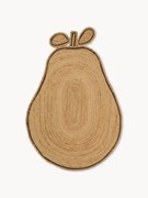 Handgevlochten jute vloerkleed Pear