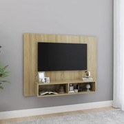 vidaXL Tv-wandmeubel 120x23,5x90 cm spaanplaat sonoma eikenkleurig