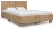 vidaXL Bedframe handgeweven echt rattan 140x200 cm