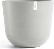Ecopots bloempot Oslo 75 - Rond - White Grey -Ø75 x H65 cm