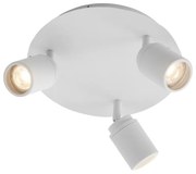 Moderne badkamer Spot / Opbouwspot / Plafondspot wit 3-lichts IP44 - Ducha Modern GU10 IP44 rond Lamp