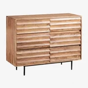 Petter Dressoir In Acaciahout Acacia Bruin - Sklum