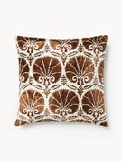 Viscose kussenhoes Hazel met ingeweven jacquardpatroon