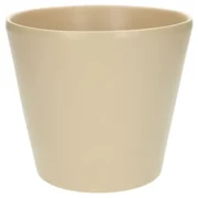 Bloempot'taps', aardewerk, kiezelgrijs,ø17,5 cm