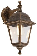 Buiten wandlamp antiek goud IP44 - Capital