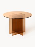 Ronde glazen eettafel Anouk, verschillende formaten