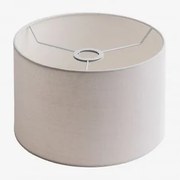Arlina Stoffen Lampenkap Wit & Ø30 Cm - ↑20 Cm - Sklum