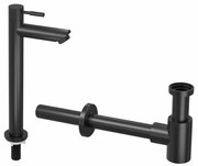 INK 2B Fonteinkraanset - staande Fonteinkraan - hoog - designSifon - zwart mat 9902441