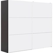 Goossens Kledingkast Easy Storage Sdk, 253 cm breed, 220 cm hoog, 2x 3 paneel schuifdeuren