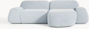 Modulaire bouclé hoekbank Wolke (3-zits)
