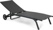 Domani Furniture Bellorio Ligbed Verstelbaar Aluminium Grijs