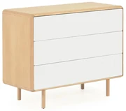 Kave Home Anielle Ladekast Licht Hout Met Wit - 99x42x78.5cm.