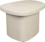 Dutchbone Veda Low Witte Bijzettafel Organisch - 56 X 41cm.