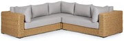 The Outsider Hoek Loungeset - Safari- Wicker - Naturel - Grijs - The Outsider