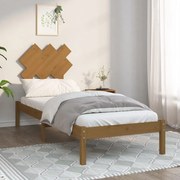 vidaXL Bedframe massief hout honingbruin 75x190 cm 2FT6 Small Single