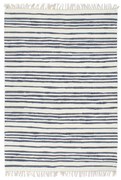 vidaXL Vloerkleed chindi handgeweven 120x170 cm katoen blauw en wit