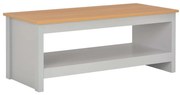 vidaXL Salontafel 105x47x42 cm grijs