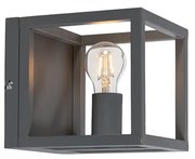 Wandlamp Cage antraciet Modern E27 vierkant Binnenverlichting Lamp