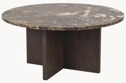 Ronde salontafel Brooksville met marmeren blad
