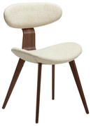 Dan-Form Buckle Eetkamerstoel Scandinavisch Design Almond Walnoot