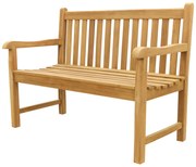 Teak houten tuinbank Bison - 120 cm.