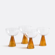 Set van 4 kommen van borosilicaatglas, Tolla