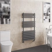 Eastbrook Tunstall dubbele handdoekradiator 60x120cm 1072W antraciet