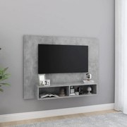 vidaXL Tv-wandmeubel 120x23,5x90 cm spaanplaat betongrijs