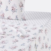 Plat laken in gewassen katoen, Jeanne