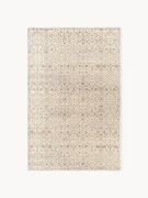 Handgeweven laagpolig vloerkleed Rosalie met ornamenten