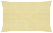 vidaXL Zonnezeil 160 g/m² 2,5x4 m HDPE beige