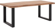 Goossens Eettafel Zida, Rechthoekig 200 x 100 cm boomstamblad