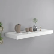 vidaXL Wandschap zwevend 60x23,5x3,8 cm MDF wit