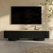 TV Meubel Met Travertin - 200x40x55cm.