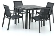 R&S Design Altea/Fidenza 90cm dining tuinset 5-delig stapelbaar