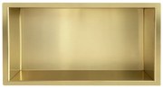 Mueller Gold inbouwnis 60x30x10cm geborsteld messing