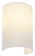Moderne wandlamp wit - Simple Drum Jute
