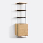 Kleerkamermodule met 3 legplanken en 2 lades, Talist