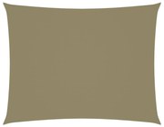 vidaXL Zonnescherm rechthoekig 3,5x4,5 m oxford stof beige